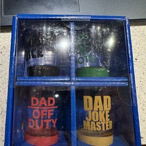 Father’s Day Shotglass set - set of 4 - new in box